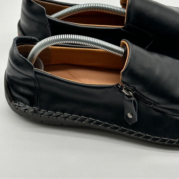 Men 100% Caoutchouc Black Fashion Leather Shoes Size (43) 10 - Picture 2 of 13